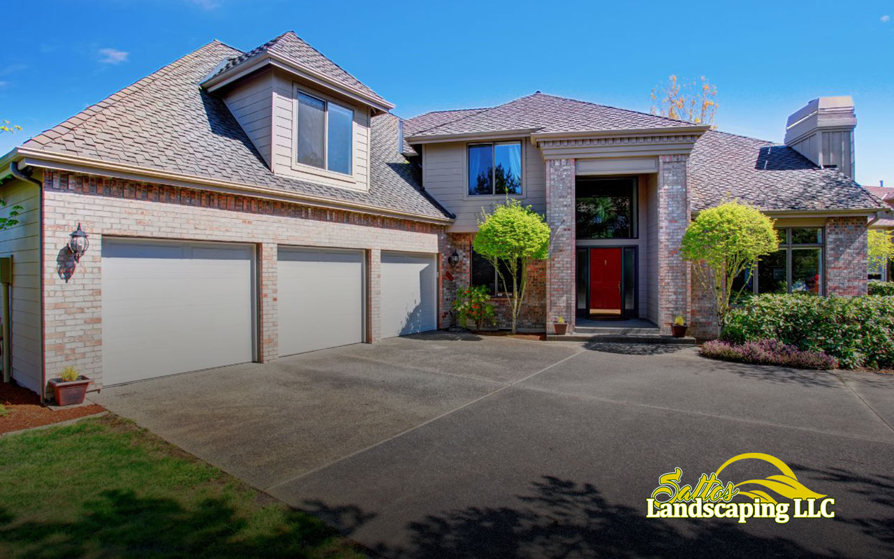 Stylish and versatile concrete paver driveway enhancing curb appeal