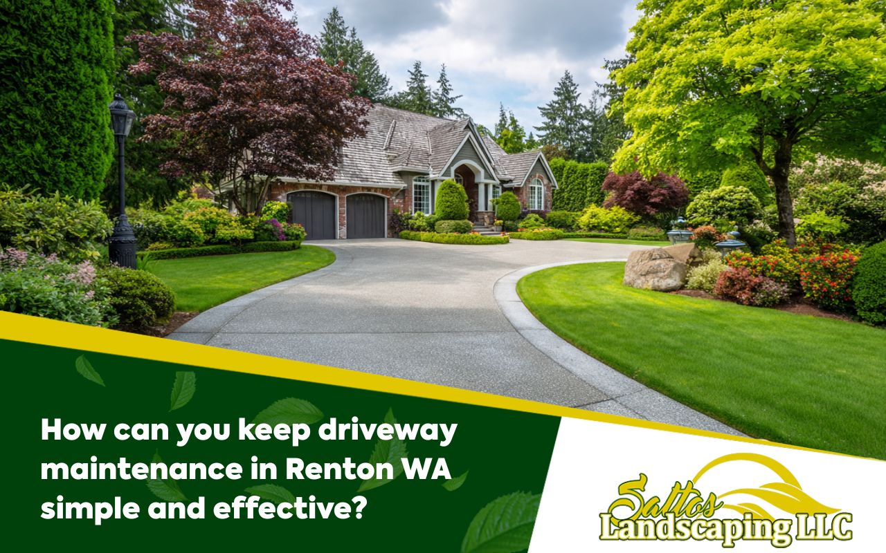 How can you keep driveway maintenance in Renton WA simple and effective?