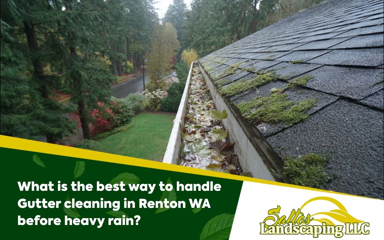 What is the best way to handle Gutter cleaning in Renton WA before heavy rain?