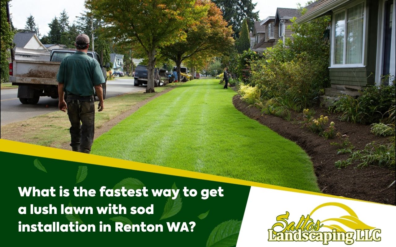 What is the fastest way to get a lush lawn with sod installation in Renton WA?
